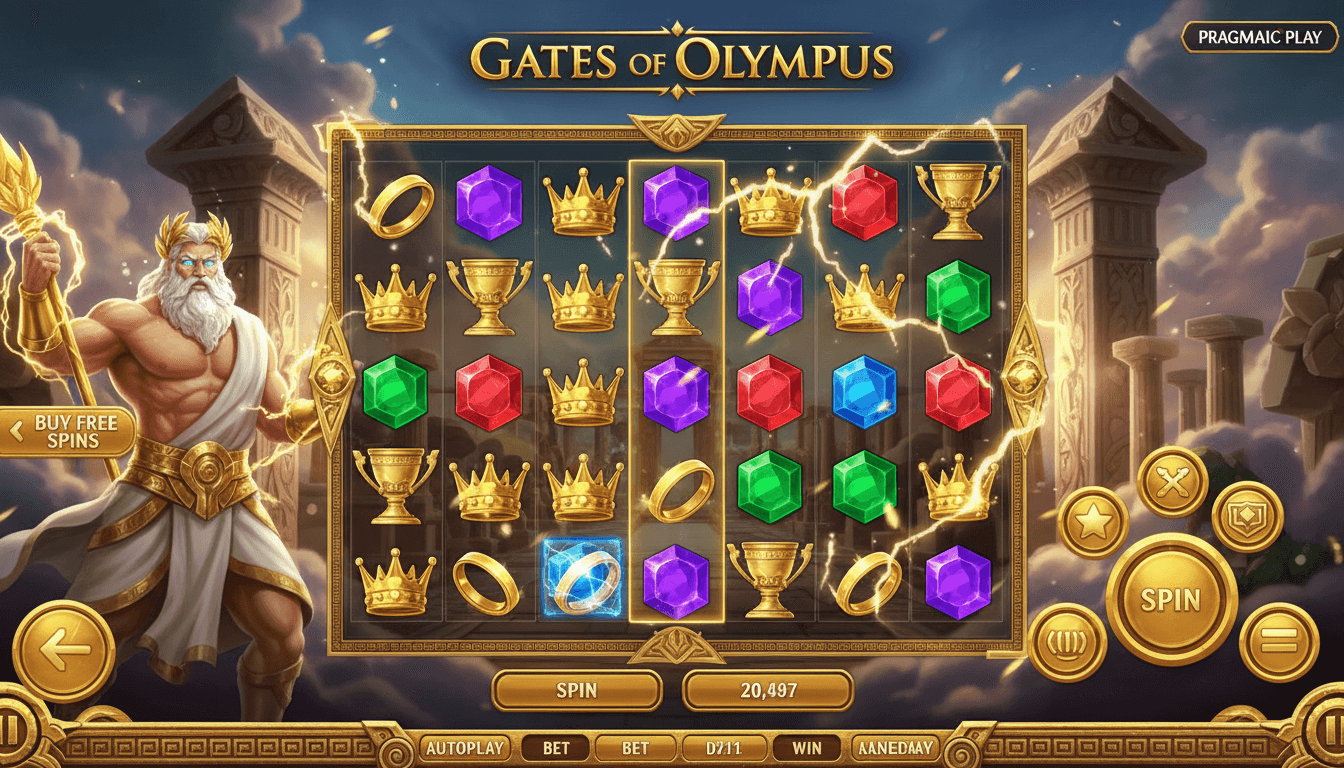 Gates of Olympus slot game screen